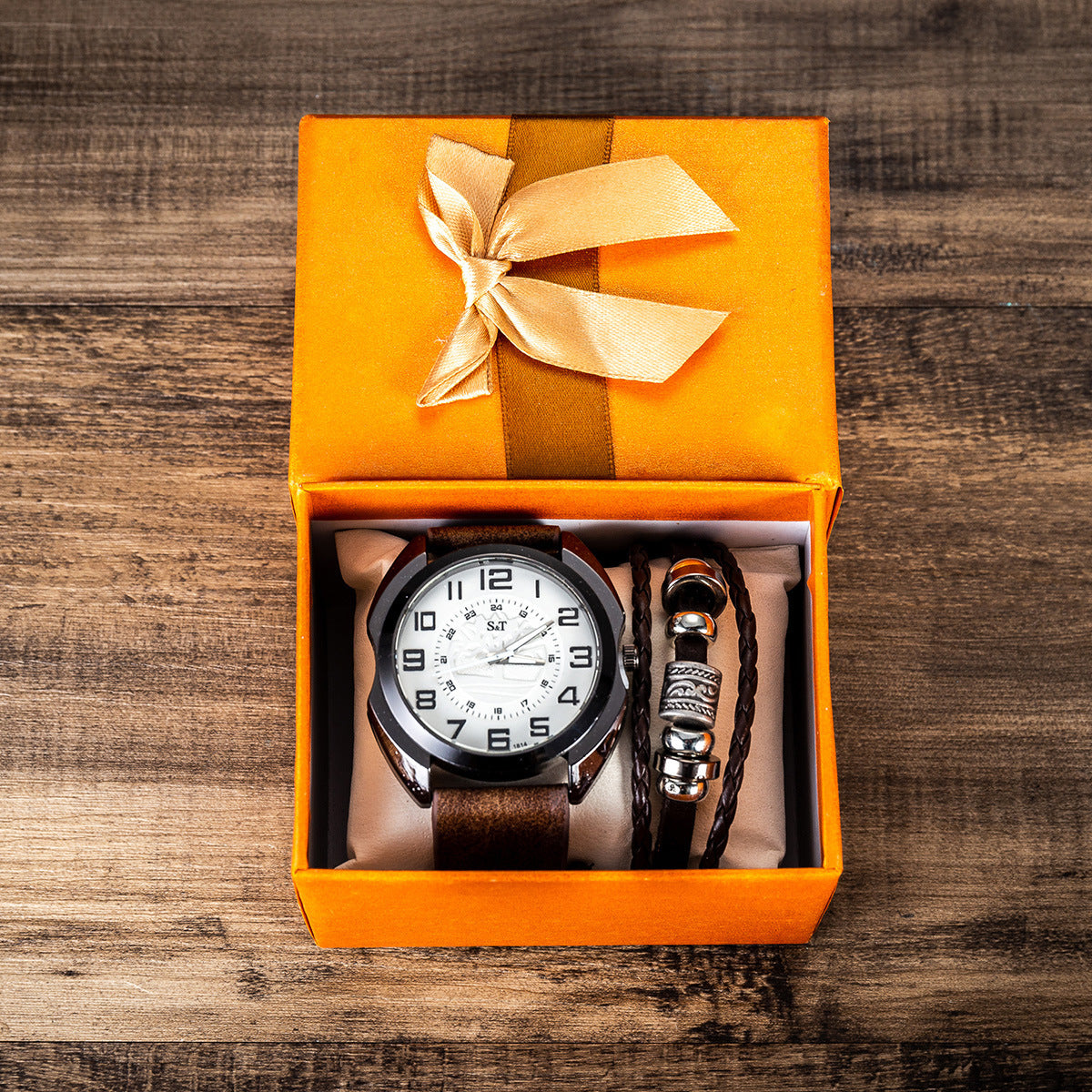 2pcs/set Quartz watch + bracelet