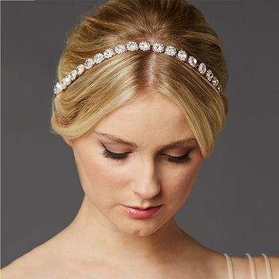 Rhinestone SUNFLOWER Hair Band Wedding