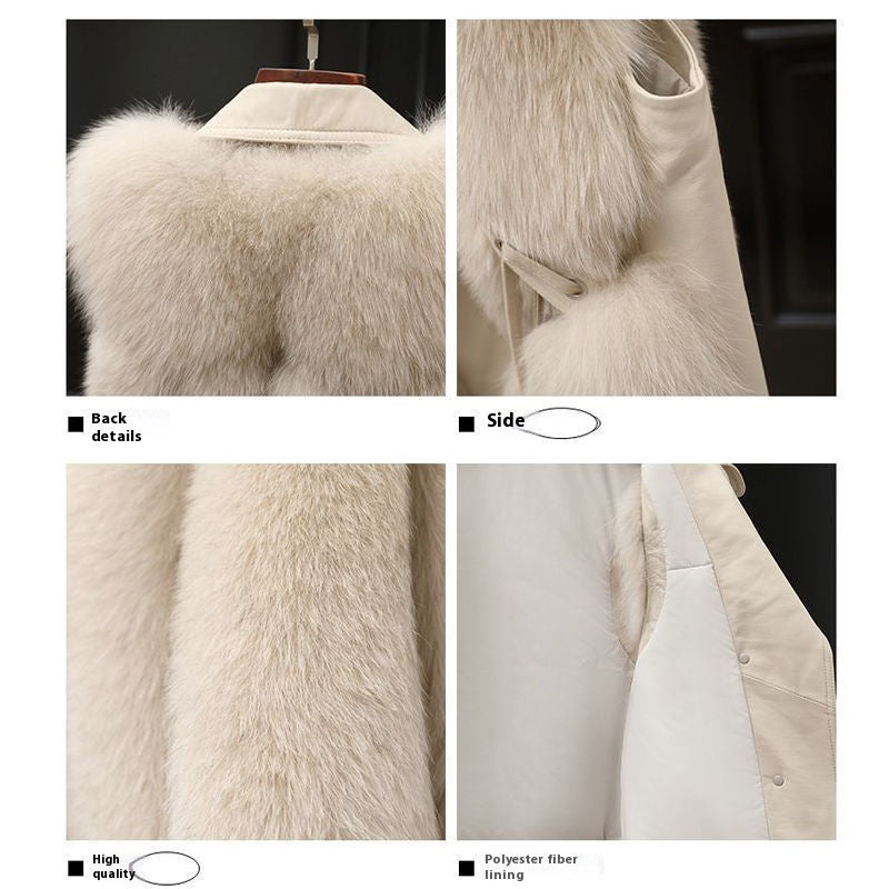 Women's Faux Fur Vest - Short Patchwork Fox Fur Coat, Elegant Warm Winter Outerwear