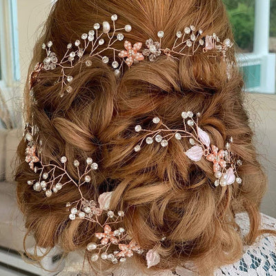 Bridal Crystal Pearl Hair Band