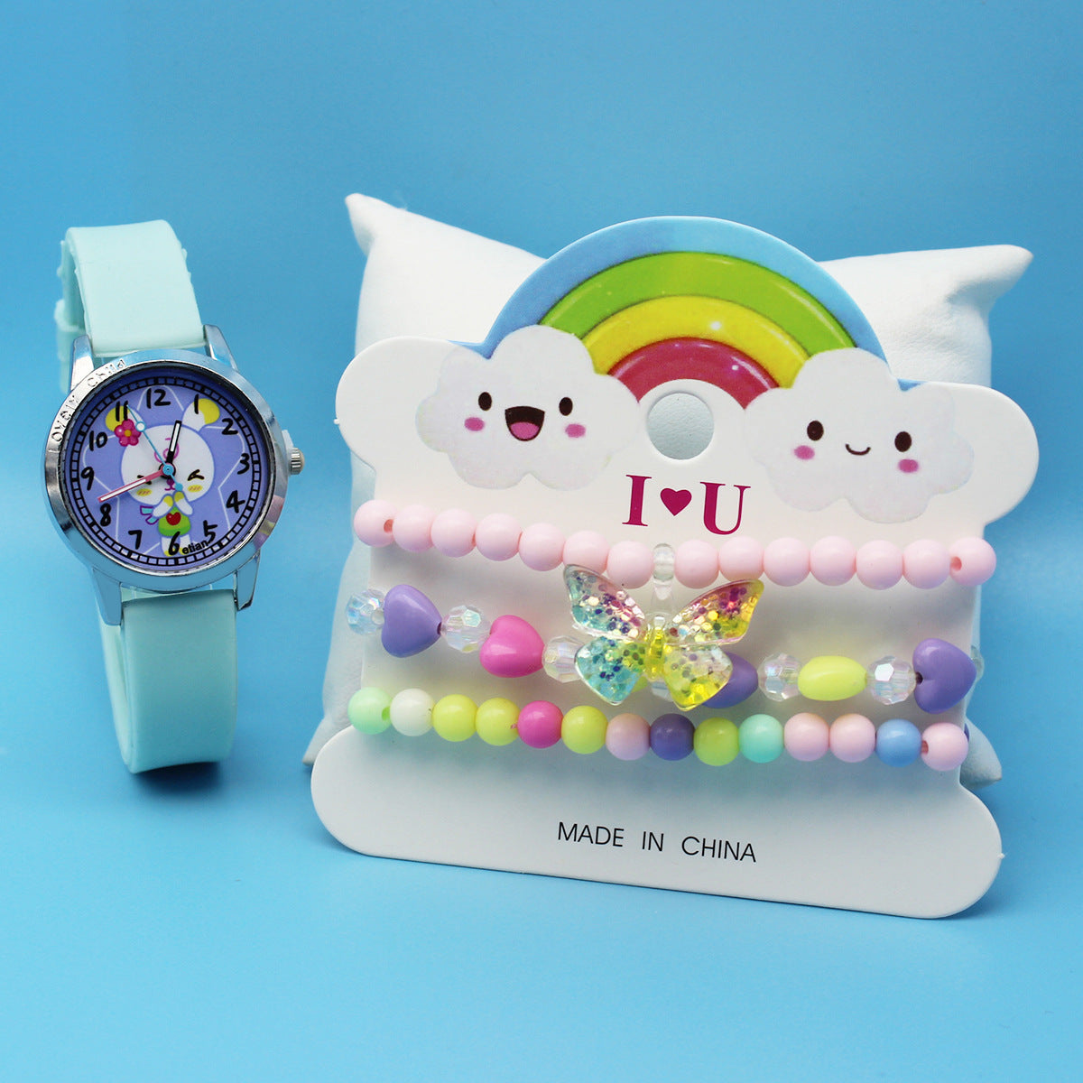 Cartoon Cute Children's Watch Set