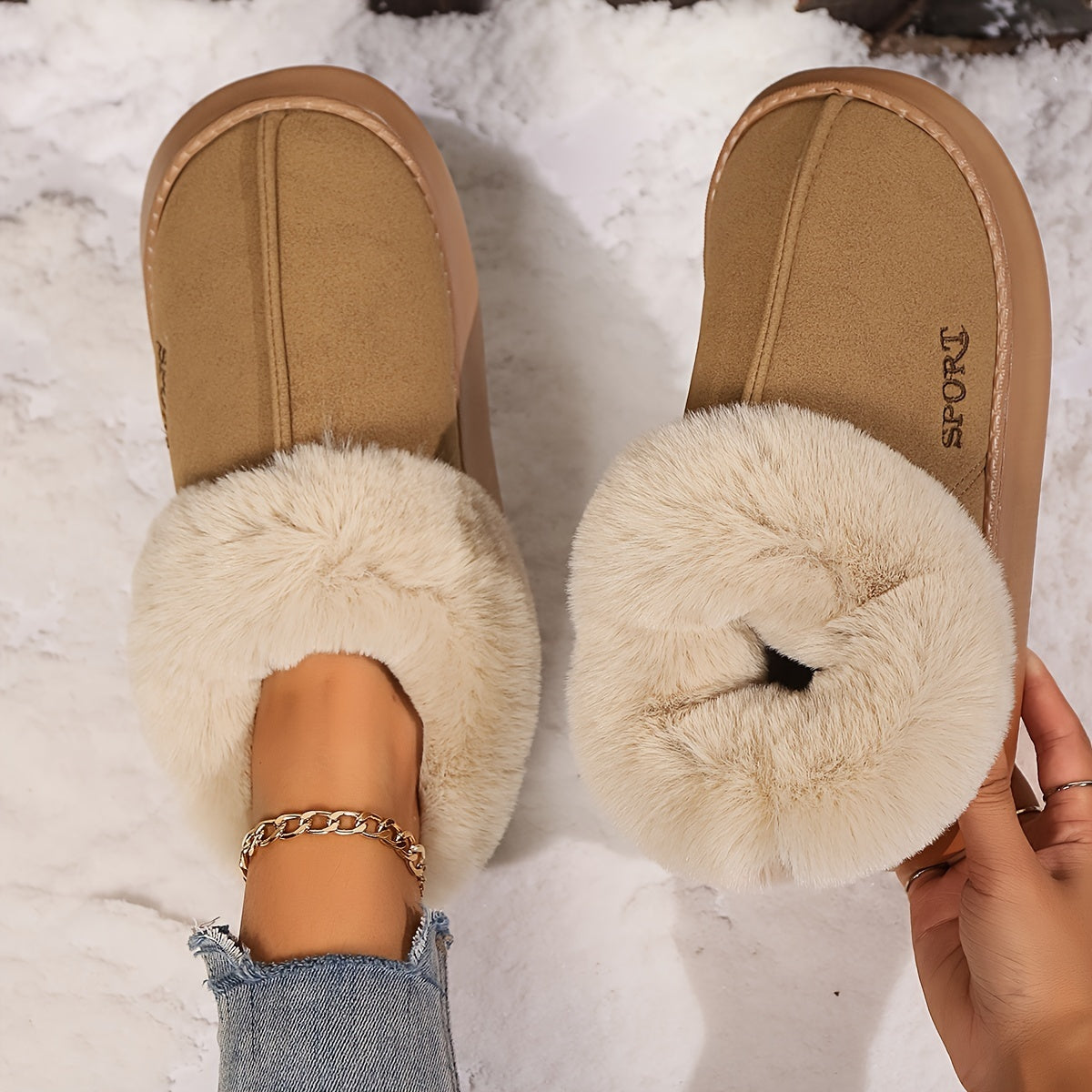 Cozy Plush Soft Slippers Shoes For Women