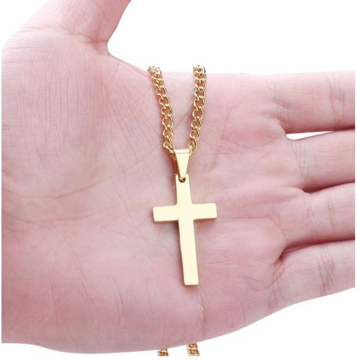 Classic Cross Necklace Pendant Stainless Steel