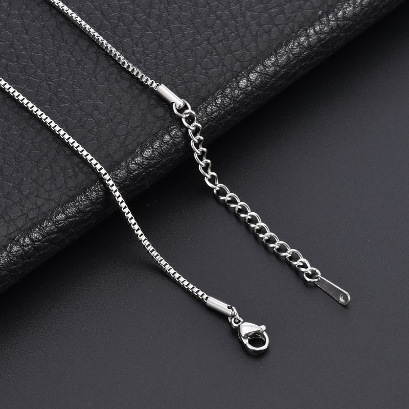 Gold-plated Non-fading Titanium Steel Personality Ins Style Box Chain