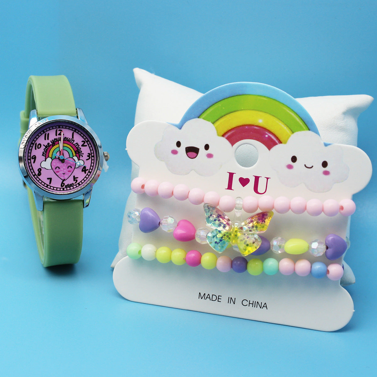 Cartoon Cute Children's Watch Set