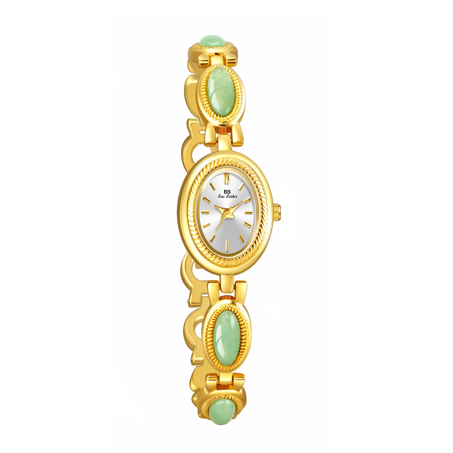 Women's Luxury Bracelet Watch - Waterproof Retro Design with Dongling Stone & Hetian Jade
