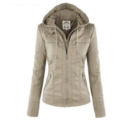 Detachable Hooded Jacket With Pockets