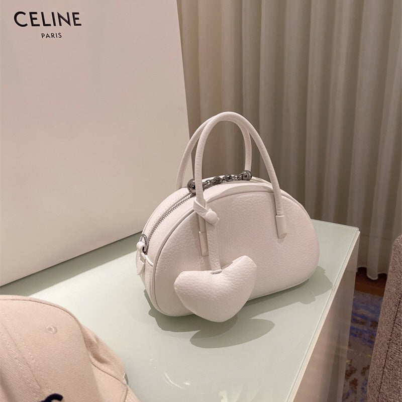 2025 Luxury Heart Crossbody Bag for Women | Designer Solid Shoulder Handbag Purse