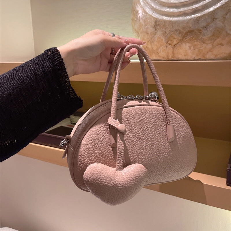 2025 Luxury Heart Crossbody Bag for Women | Designer Solid Shoulder Handbag Purse
