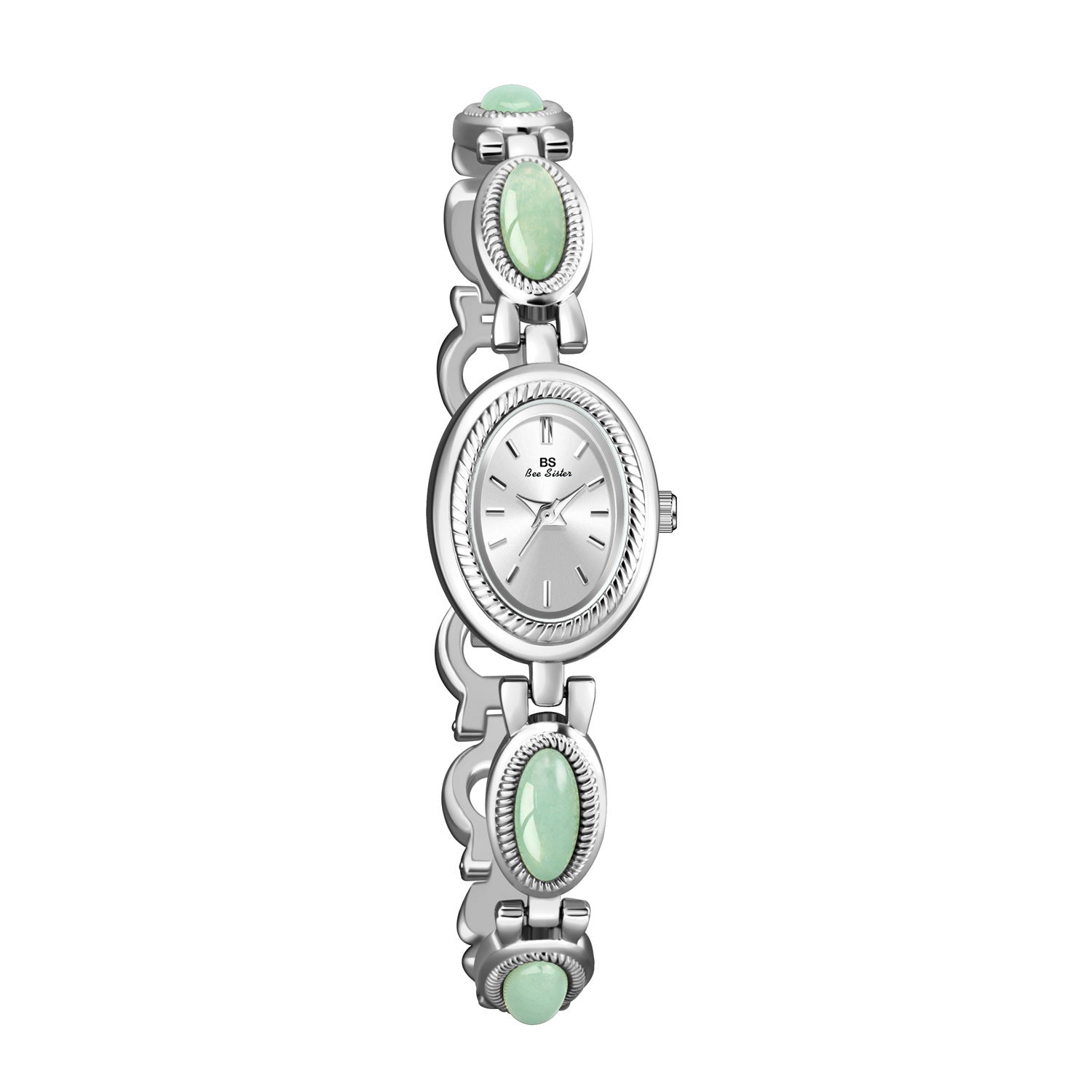 Women's Luxury Bracelet Watch - Waterproof Retro Design with Dongling Stone & Hetian Jade