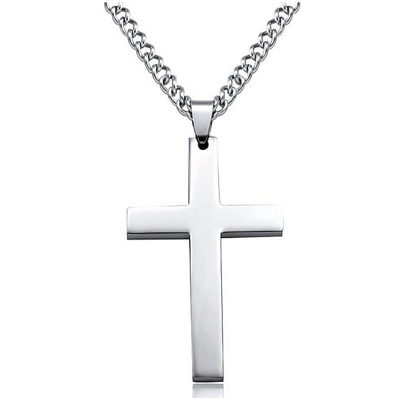 Classic Cross Necklace Pendant Stainless Steel