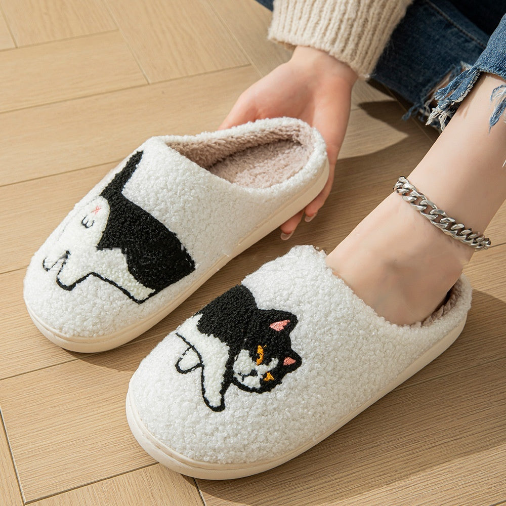 Cartoon Cotton Slippers Warm Soft Slippers