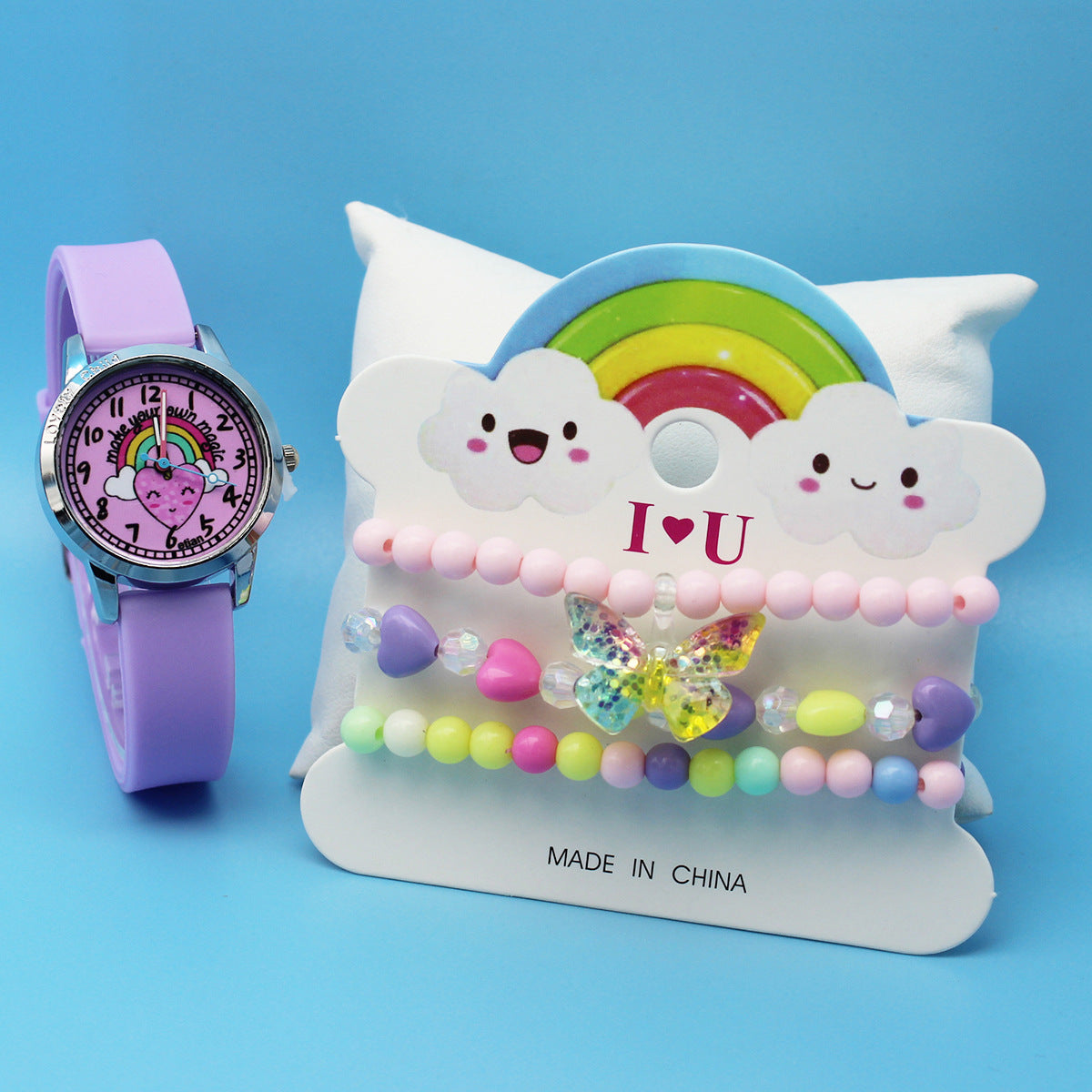 Cartoon Cute Children's Watch Set