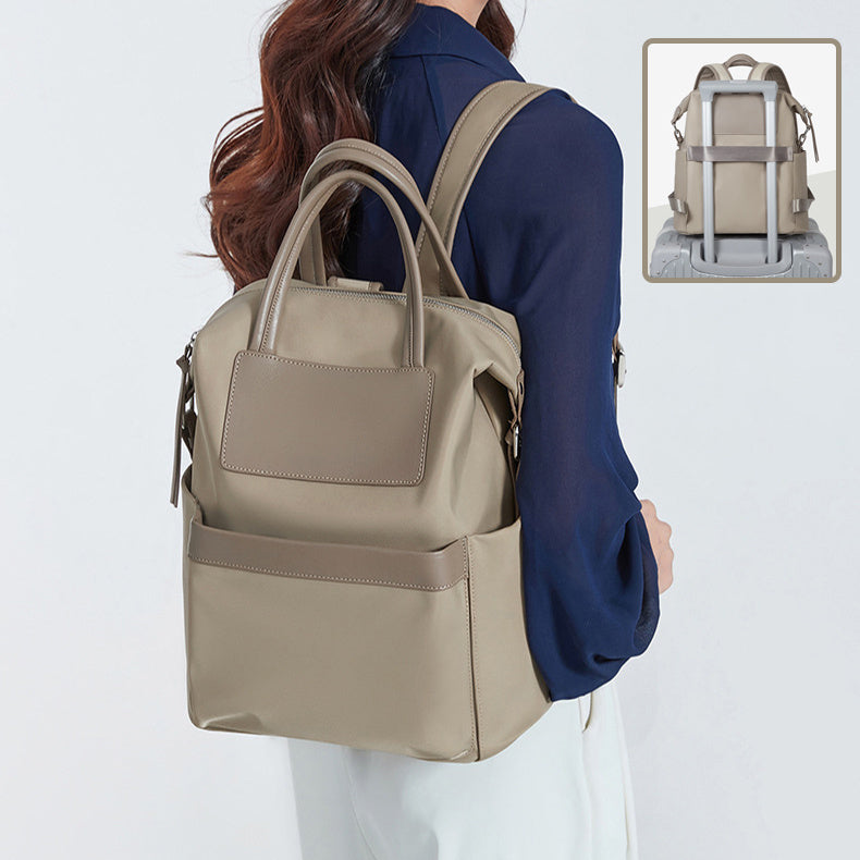 Women's Lightweight Waterproof Backpack - Casual Hand-Hold Commuter Travel Computer Bag, Large Capacity