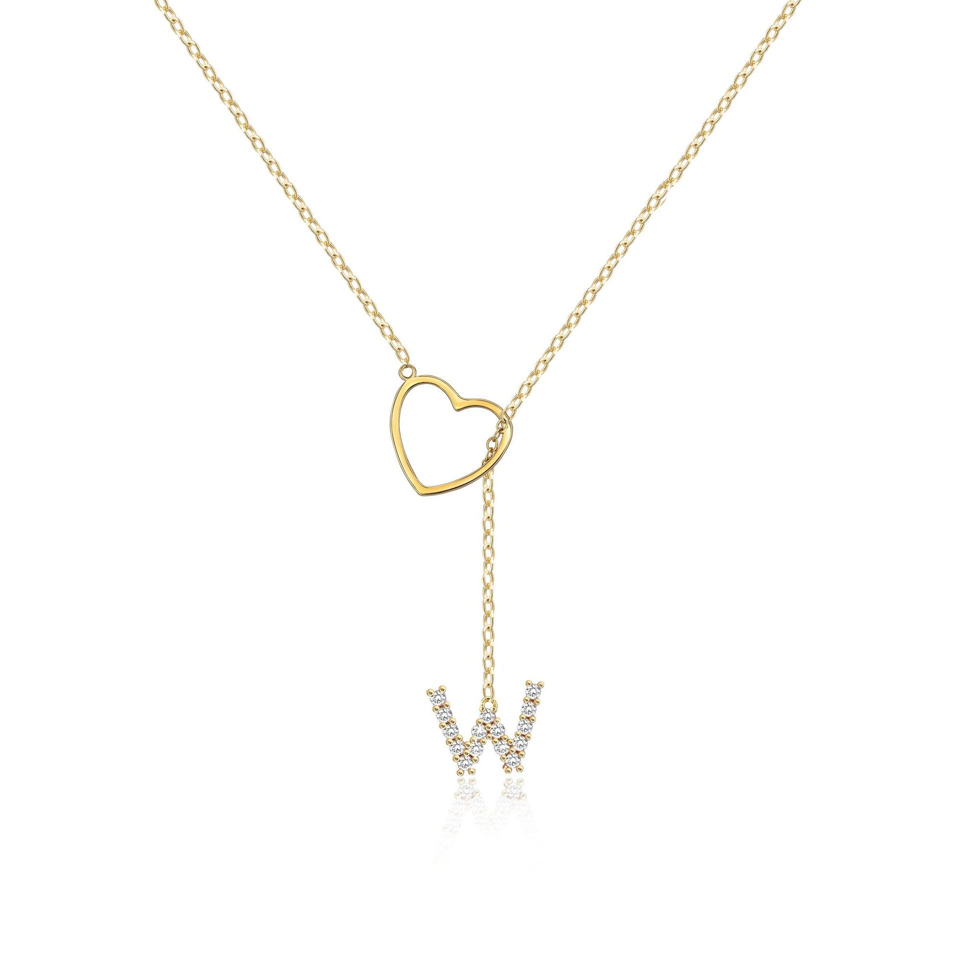 Brass Gold Plating Full Inlaid Zircon 26 English Letters