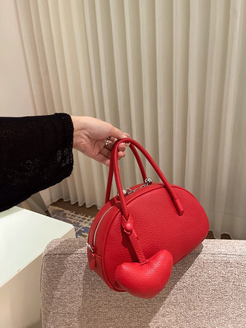 2025 Luxury Heart Crossbody Bag for Women | Designer Solid Shoulder Handbag Purse
