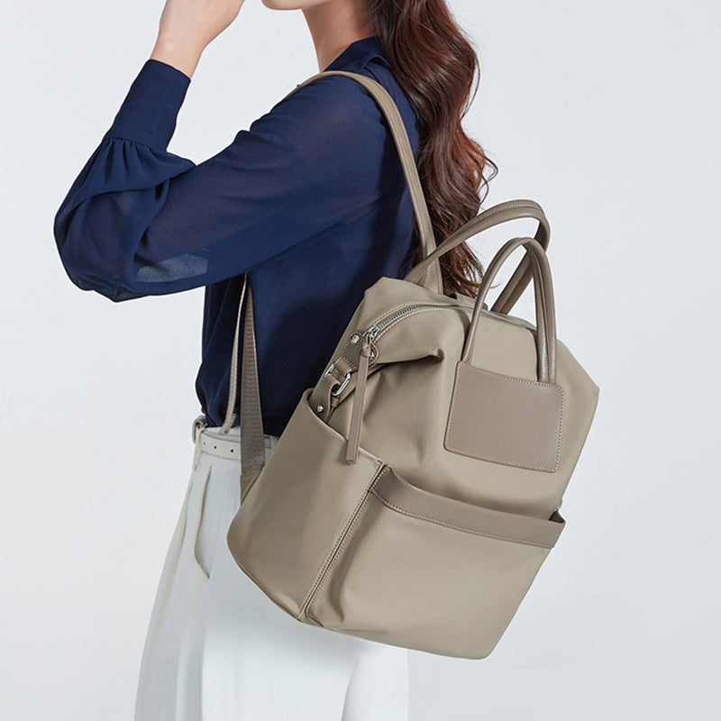 Women's Lightweight Waterproof Backpack - Casual Hand-Hold Commuter Travel Computer Bag, Large Capacity