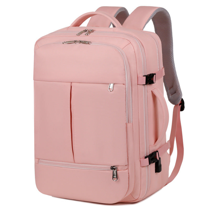 Large Capacity Backpack Multiple Pockets And Zippers