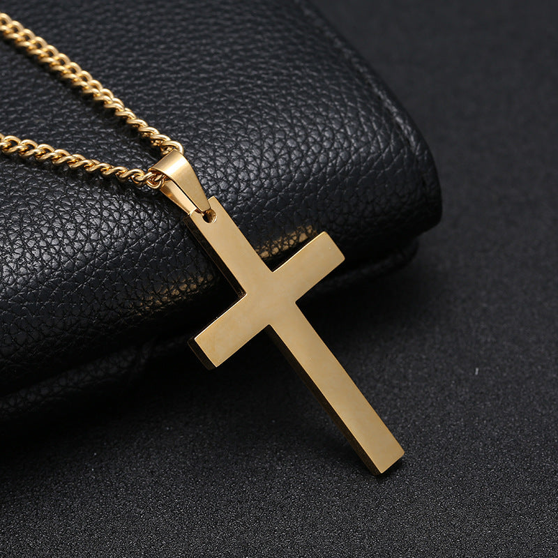 Classic Cross Necklace Pendant Stainless Steel