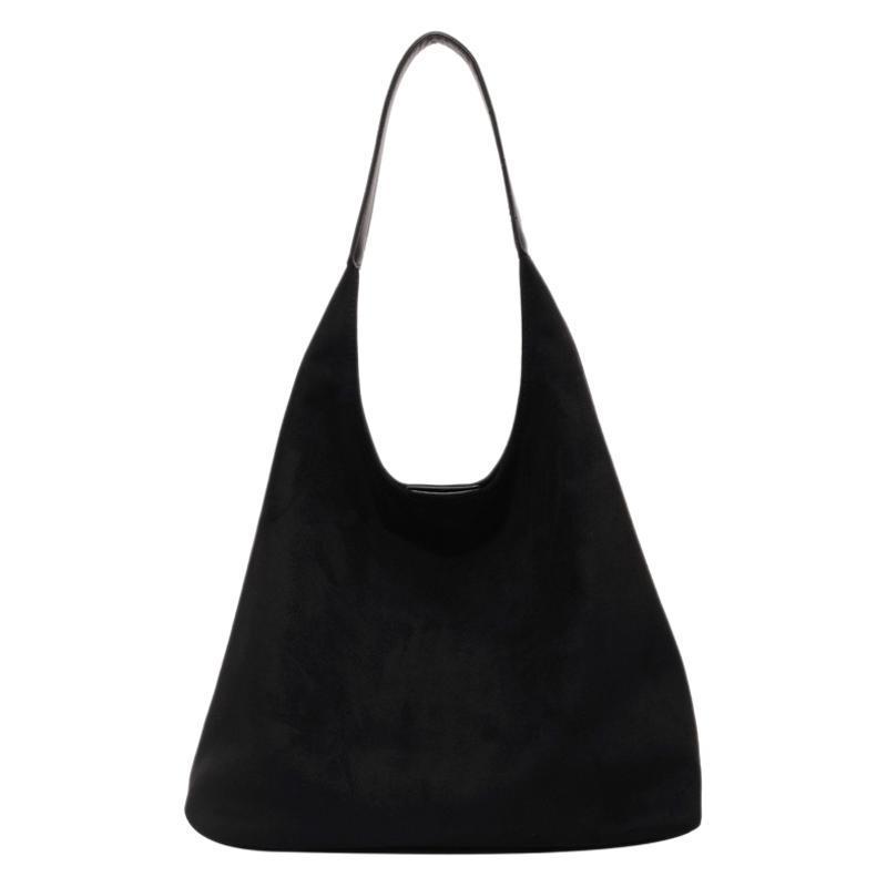 Women's One-Shoulder Underarm Bag - Large Capacity Solid Color Commuter Tote