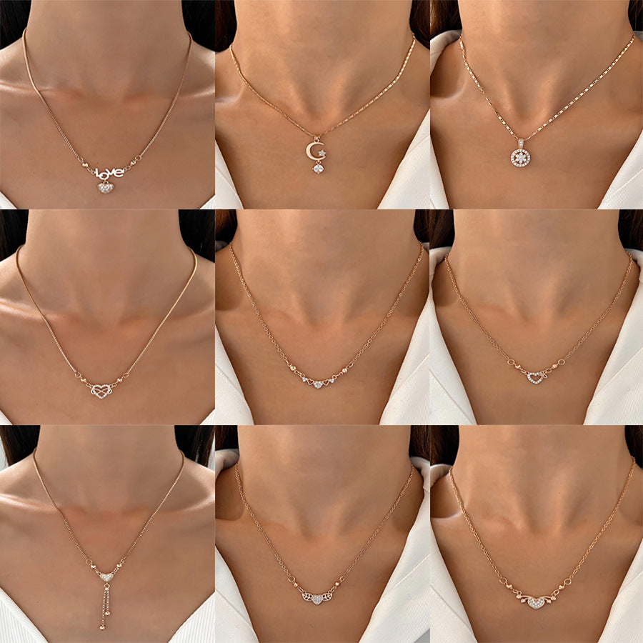 Women's Heart Vintage Fashion Necklace Collection