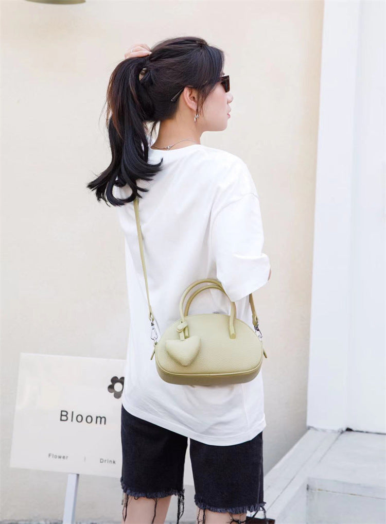 2025 Luxury Heart Crossbody Bag for Women | Designer Solid Shoulder Handbag Purse