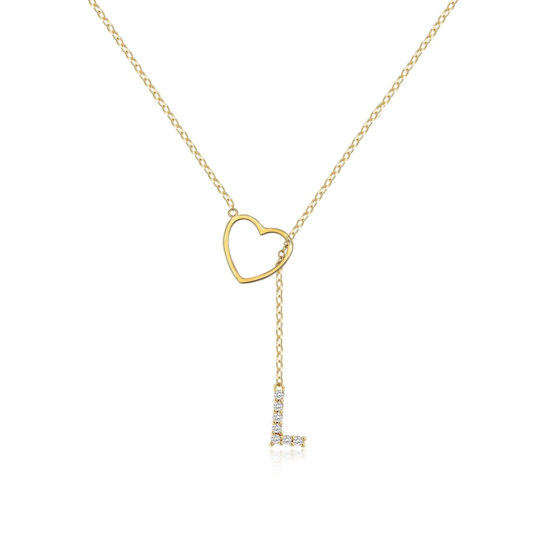 Brass Gold Plating Full Inlaid Zircon 26 English Letters