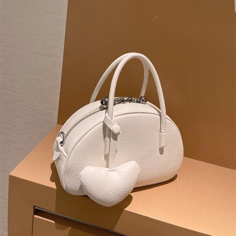 2025 Luxury Heart Crossbody Bag for Women | Designer Solid Shoulder Handbag Purse