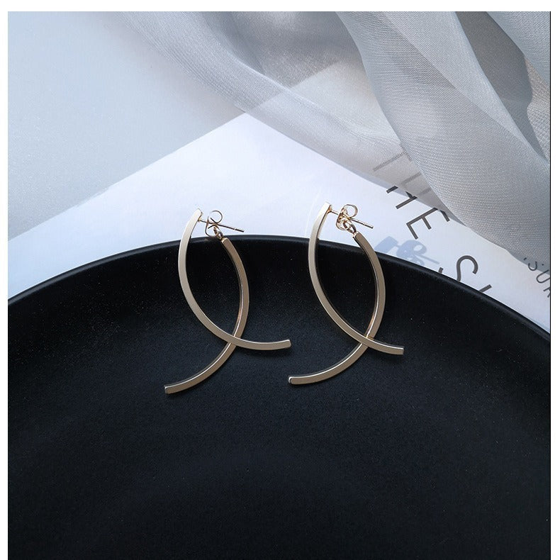 Fashion Stainless Steel Cross Earrings