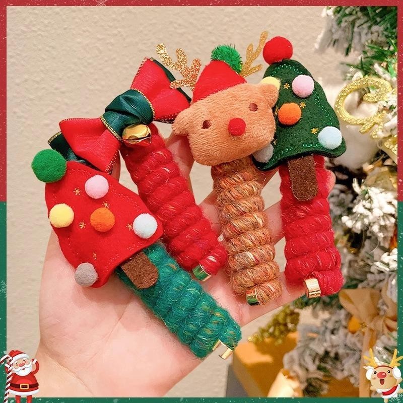 Cute Girls Elastic Rubber Band Christmas for Children