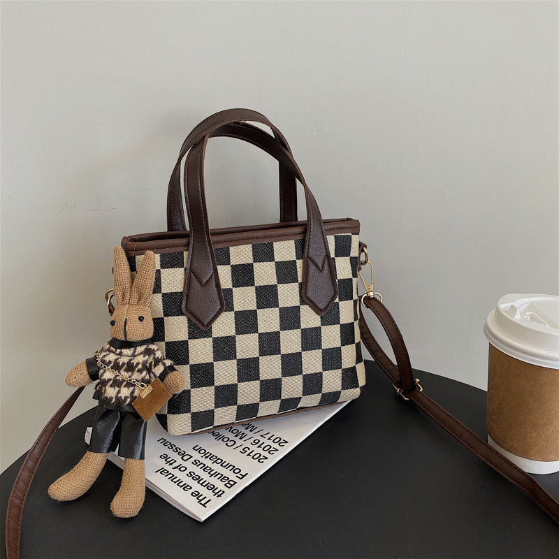 Hound's-tooth Shoulder Bags Checkerboard