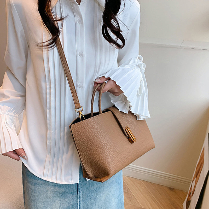 INS Litchi Pattern Shoulder Bag