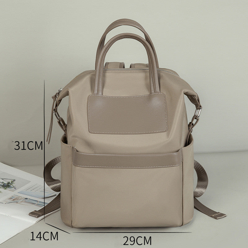 Women's Lightweight Waterproof Backpack - Casual Hand-Hold Commuter Travel Computer Bag, Large Capacity
