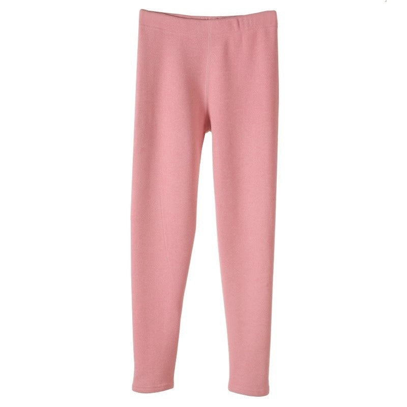 Warm Cashmere Leggings Winter Solid Slim Pants