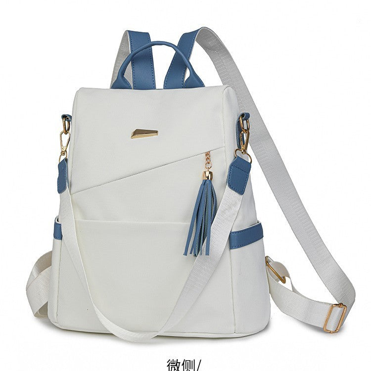 Oxford Anti-Theft Backpack – Women's Travel & School Bag with Back Zipper