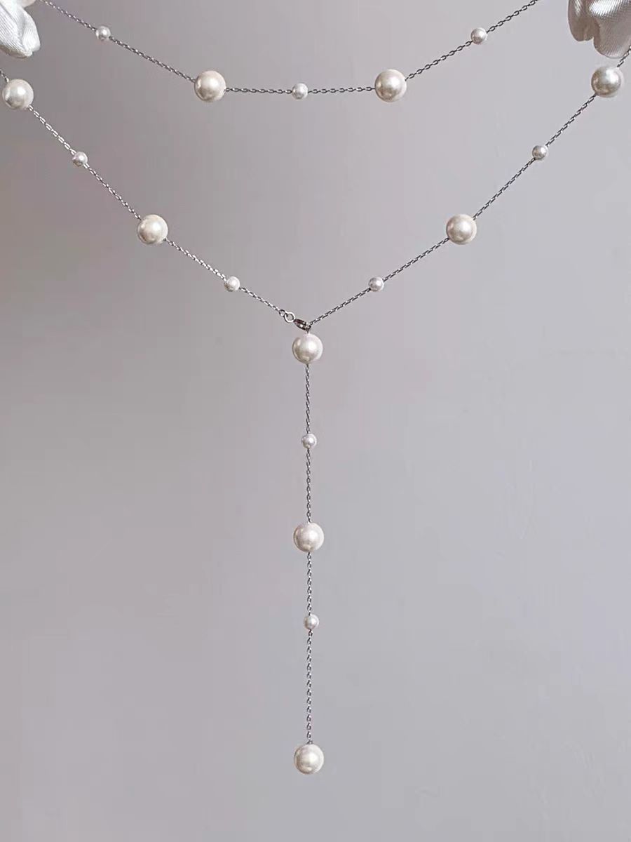Women's Trendy Pearl Choker Necklace - Starry Design, 2025 Fashion Jewelry Gift